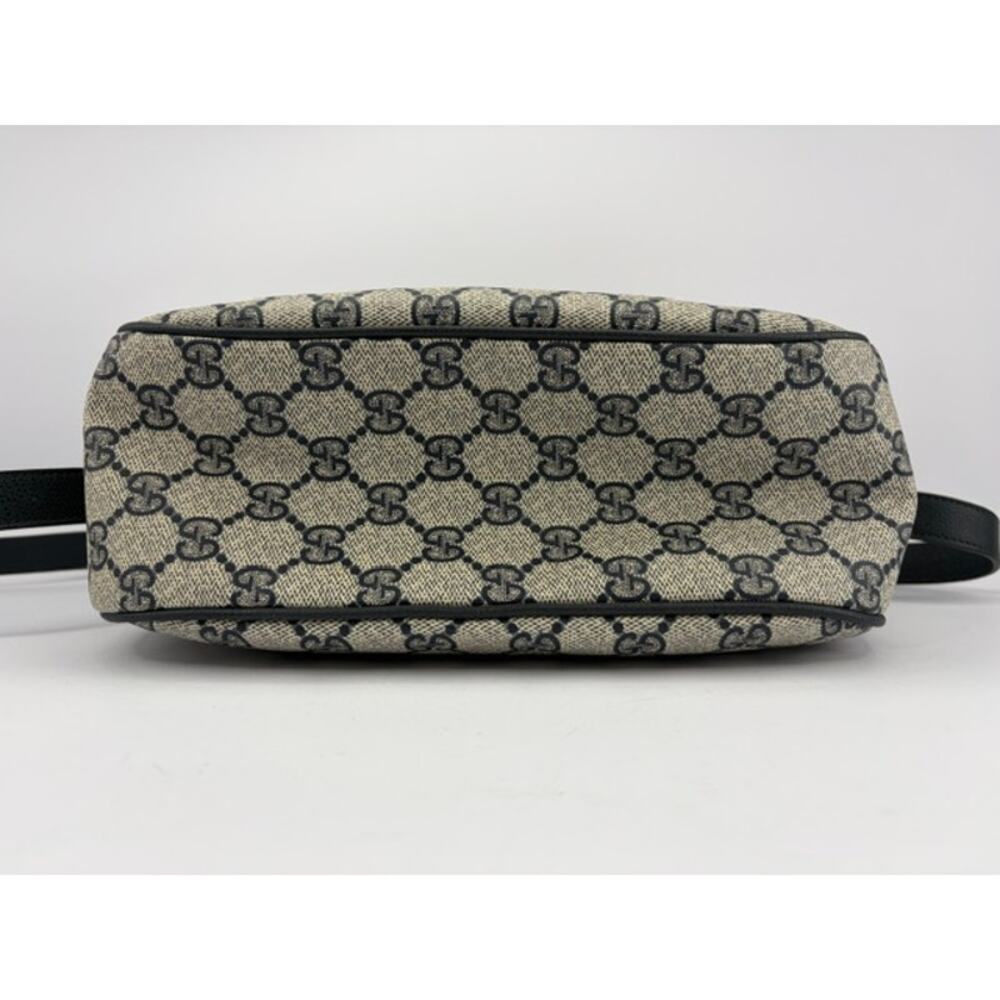 Gucci Vintage GG Plus Navy Beige Crossbody Shoulder Bag Accessory Collection 80s - Picture 10 of 16